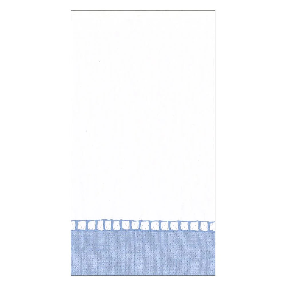 LINEN BORDER LIGHT BLUE - GUEST TOWEL