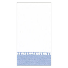LINEN BORDER LIGHT BLUE - GUEST TOWEL