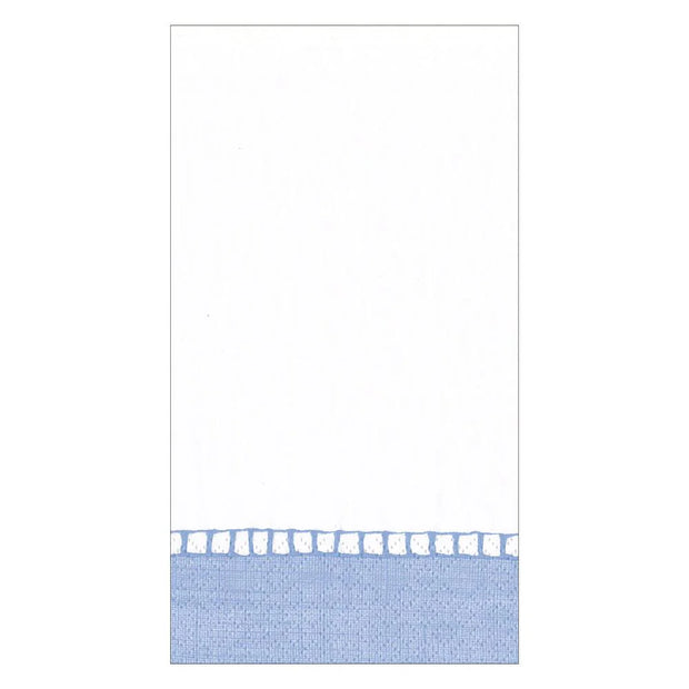 LINEN BORDER LIGHT BLUE - GUEST TOWEL