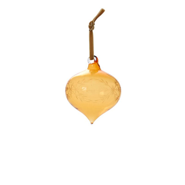 ETCHED BAUBLE ORNAMENT