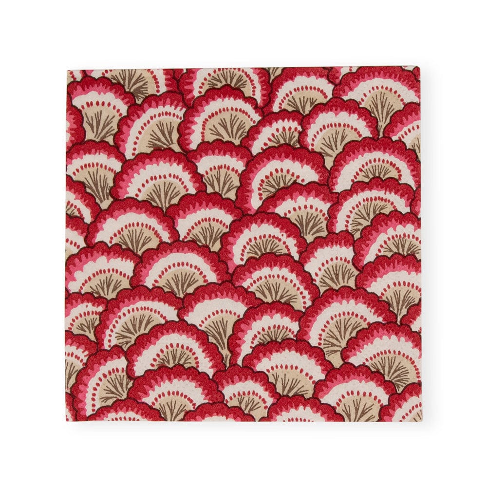 PONTCHARTRAIN SCALLOP RED - NAPKIN COCKTAIL