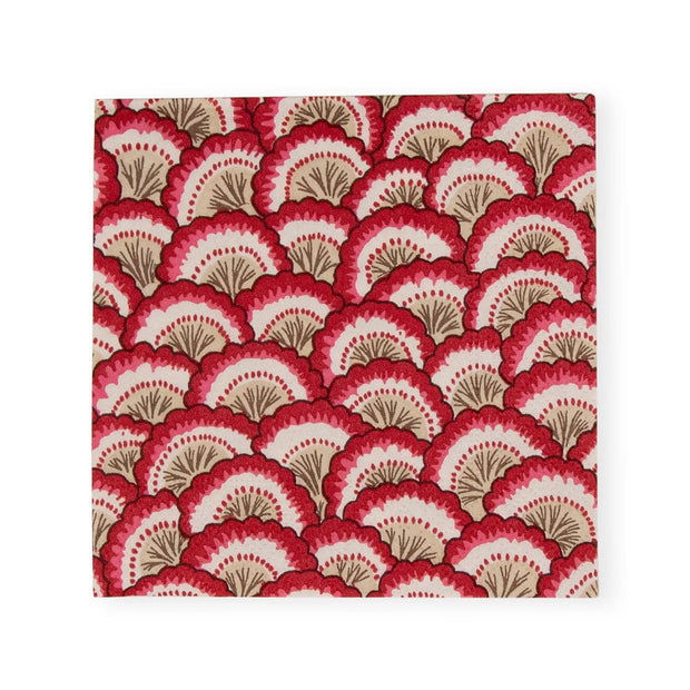 PONTCHARTRAIN SCALLOP RED - NAPKIN COCKTAIL
