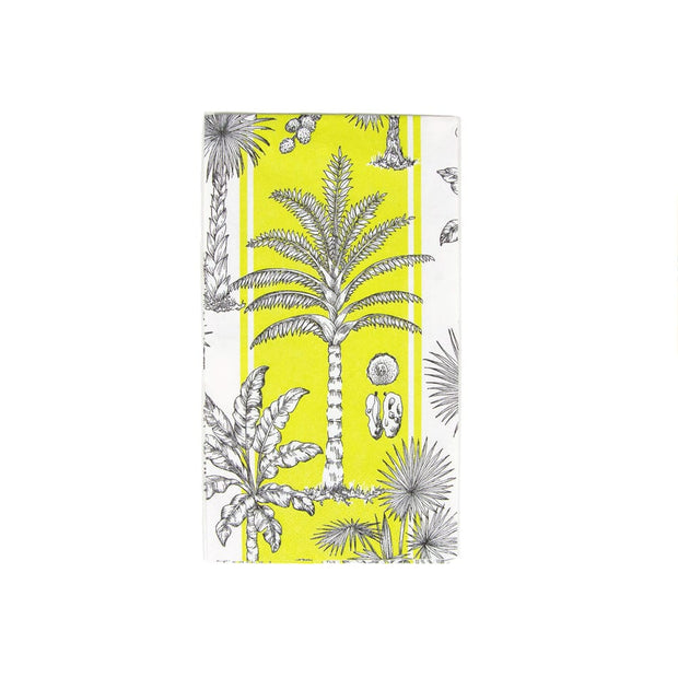 SOUTHERN PALMS GREEN/WHITE - GUEST TOWEL