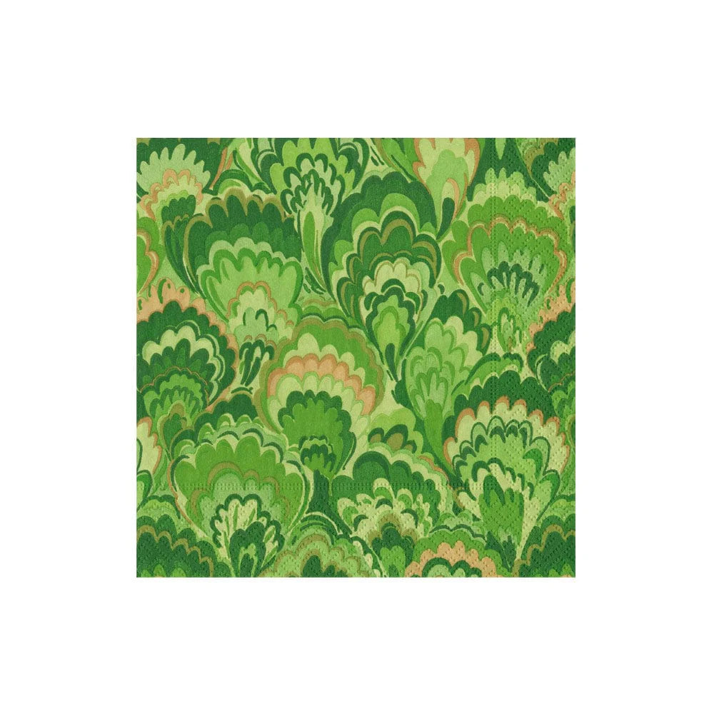 MARBLED CERAMICA GREEN - NAPKIN COCKTAIL