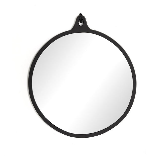 HYDE ROUND MIRROR BLK