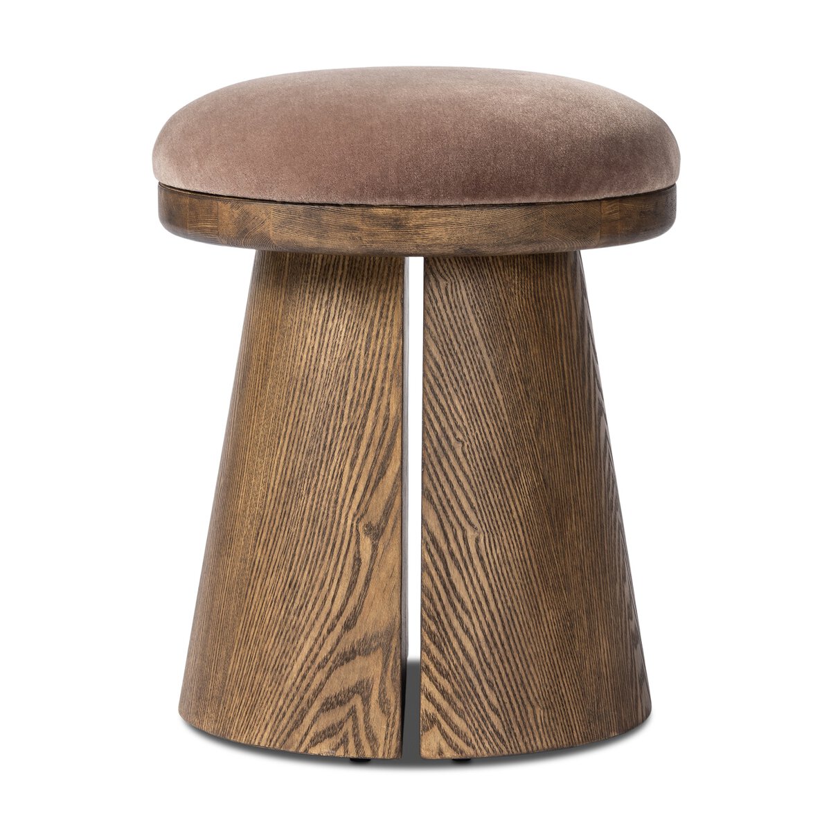 BEA ACCENT STOOL WALNUT MUSHROOM