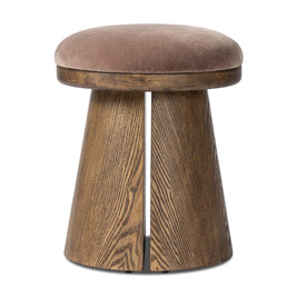 BEA ACCENT STOOL WALNUT MUSHROOM