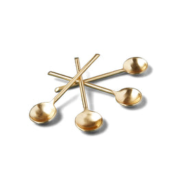 GOLD THIN MINI SPOON, SET OF 4