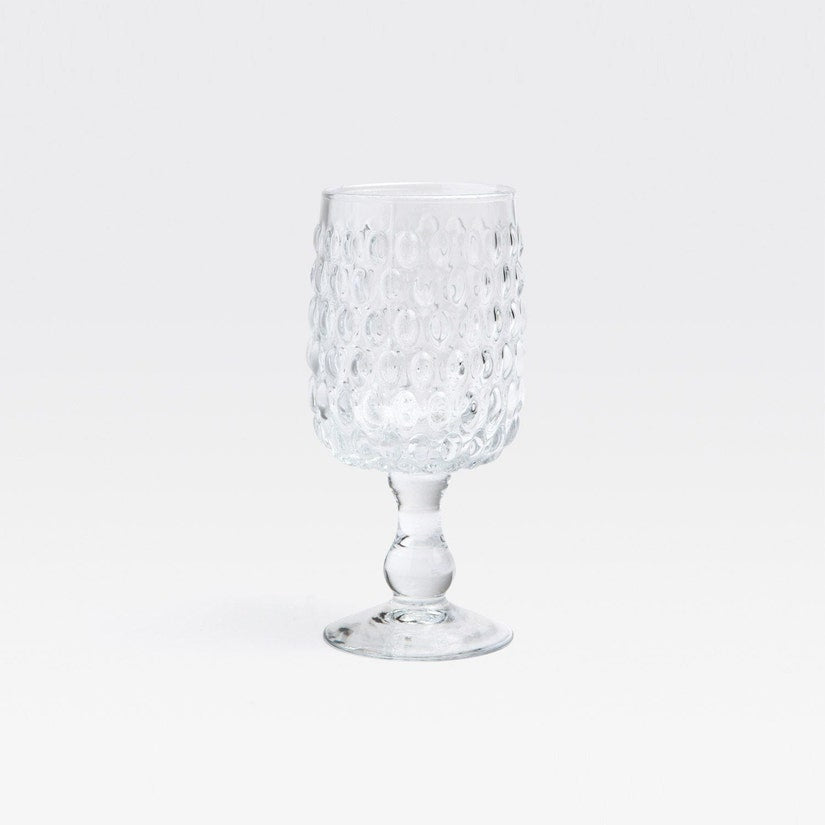 CLAIRE - CLEAR WATER GLOBET HAND BLOWN PACK/6