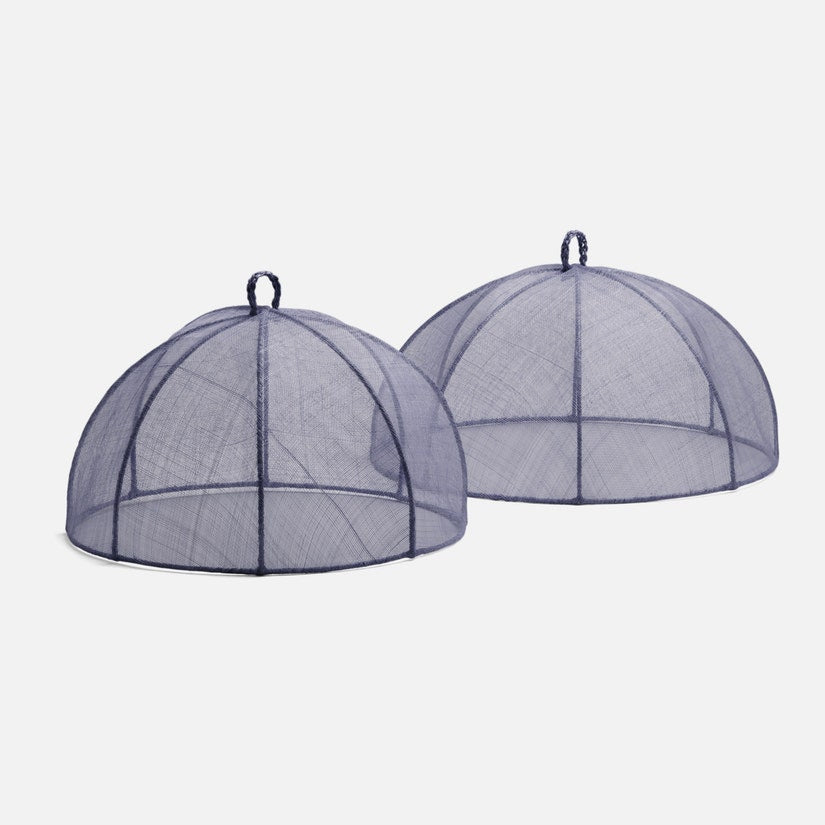 RACHEL - SLATE BLUE FOOD COVER ROUND SINAMAY