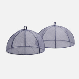 RACHEL - SLATE BLUE FOOD COVER ROUND SINAMAY