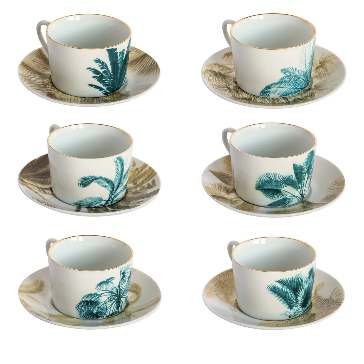 LAS PALMAS TEA CUPS & SAUCER