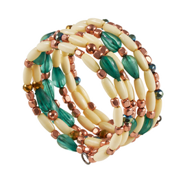 BEADED NAPKIN RING-MULTI