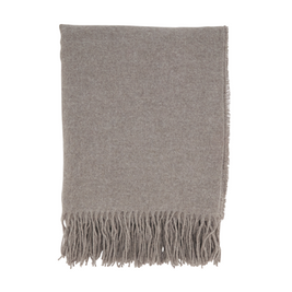 CLASSIC DESIGN THROW GREY