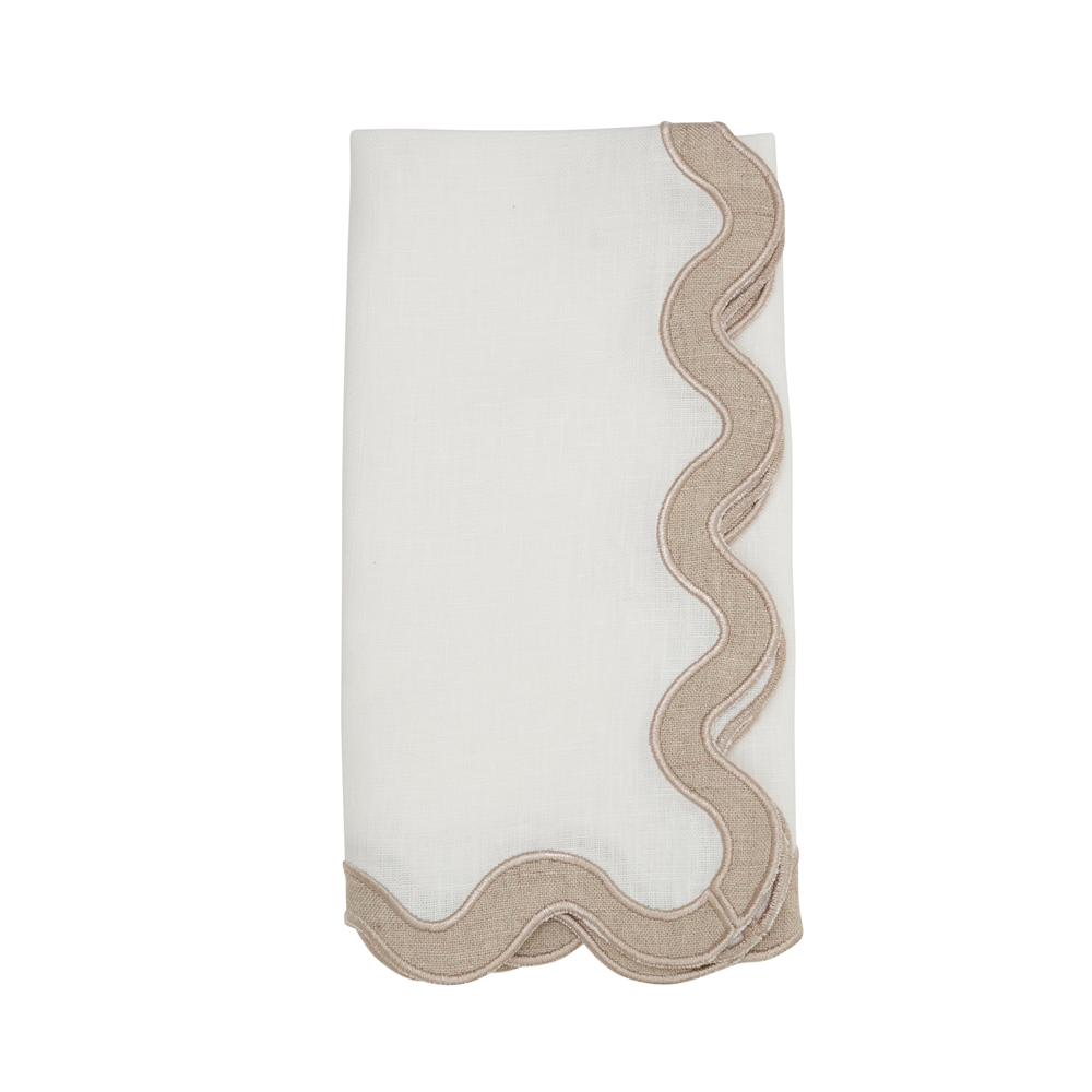 STONE WASHED SCALLOP NAPKIN