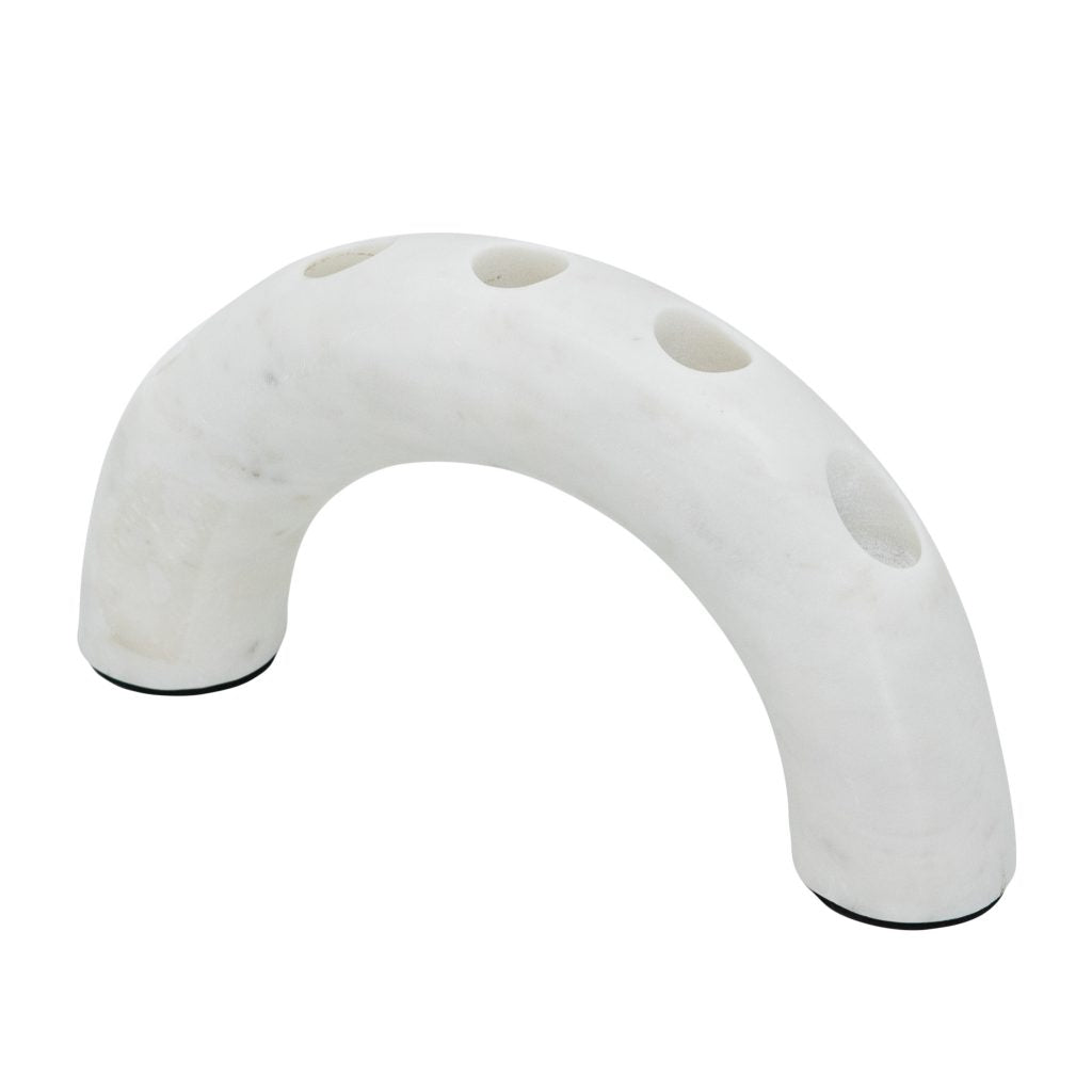 CANDLE HOLDER, WHITE