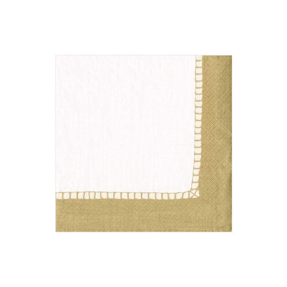 LINEN BORDER GOLD - GUEST TOWEL