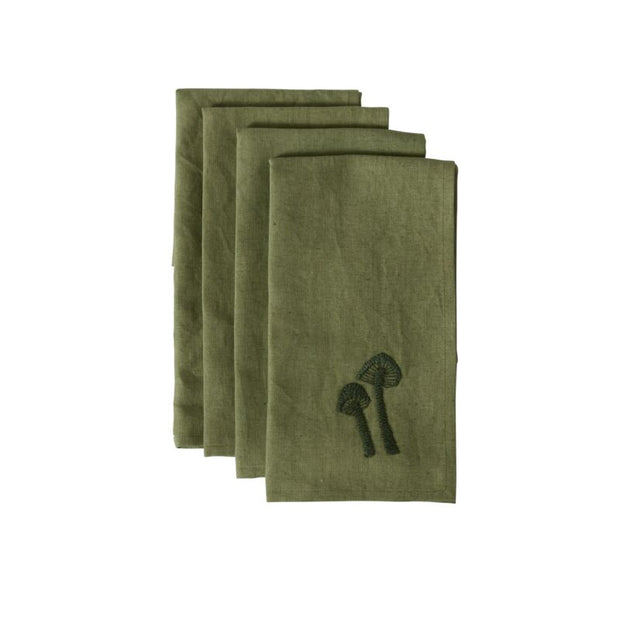 REGALE NAPKIN SET OF 4 - 18"x 18" GREEN