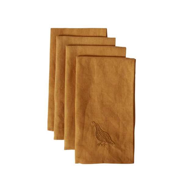 REGALE NAPKIN SET OF 4 -18"x 18" ORANGE
