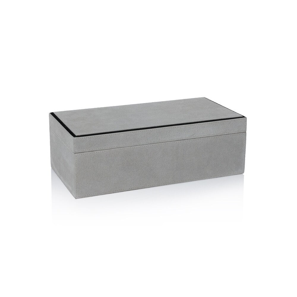 ARDEN SUEDE LEATHER BOX - MEDIUM