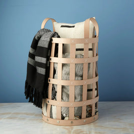 PALI RECYCLED LEATHER EVERYTHING BASKET