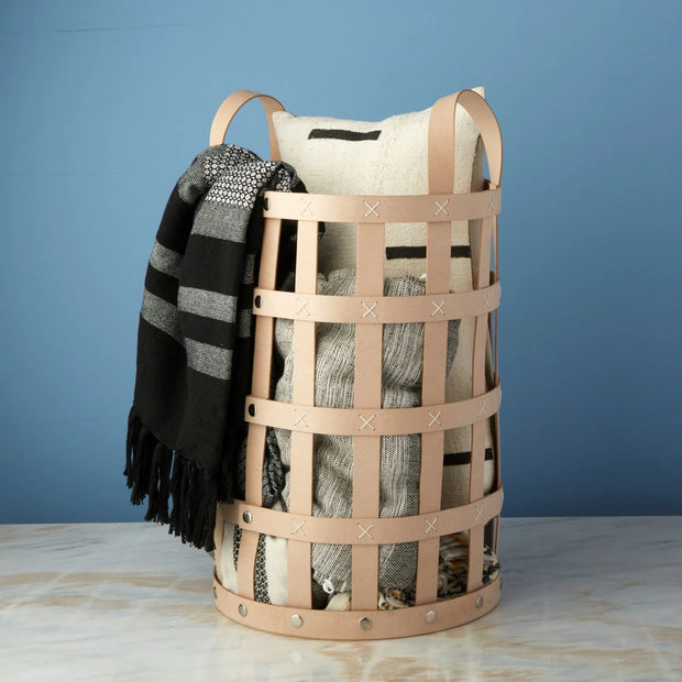 PALI RECYCLED LEATHER EVERYTHING BASKET
