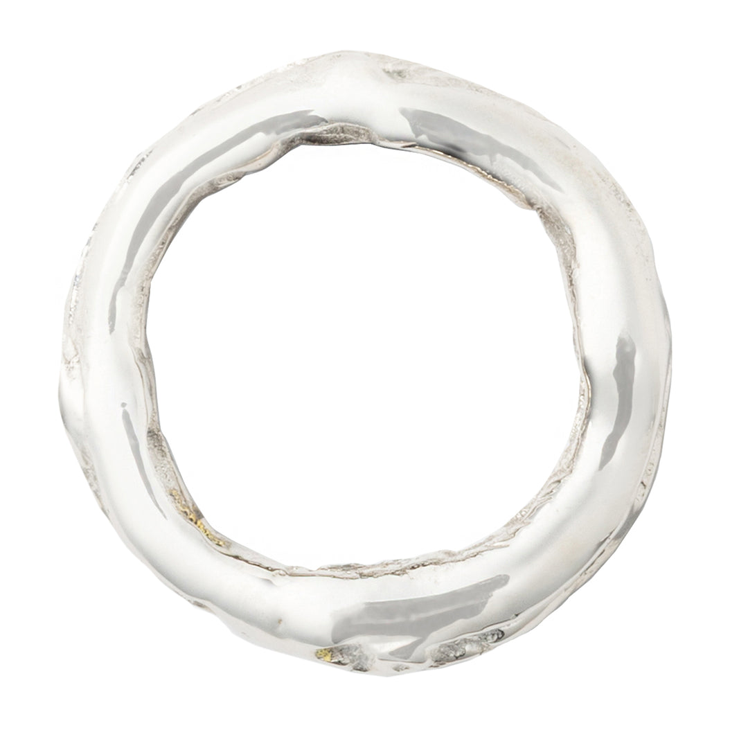 ARBOR - POLISHED SILVER TWI NAPKIN RING BRASS - PACK OF 4 BOXED