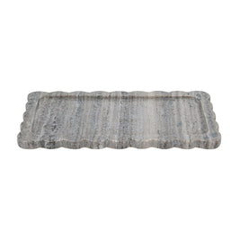 SCALLOPED MARBLE TRAY