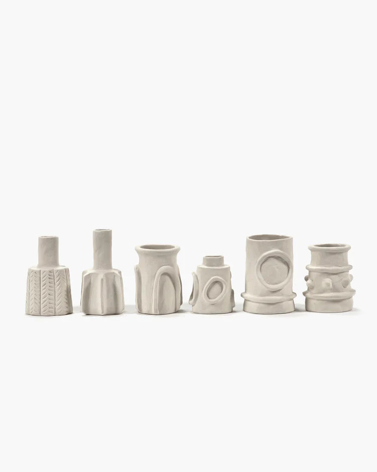 VASE ASS/6 BEIGE - 6 STYLES