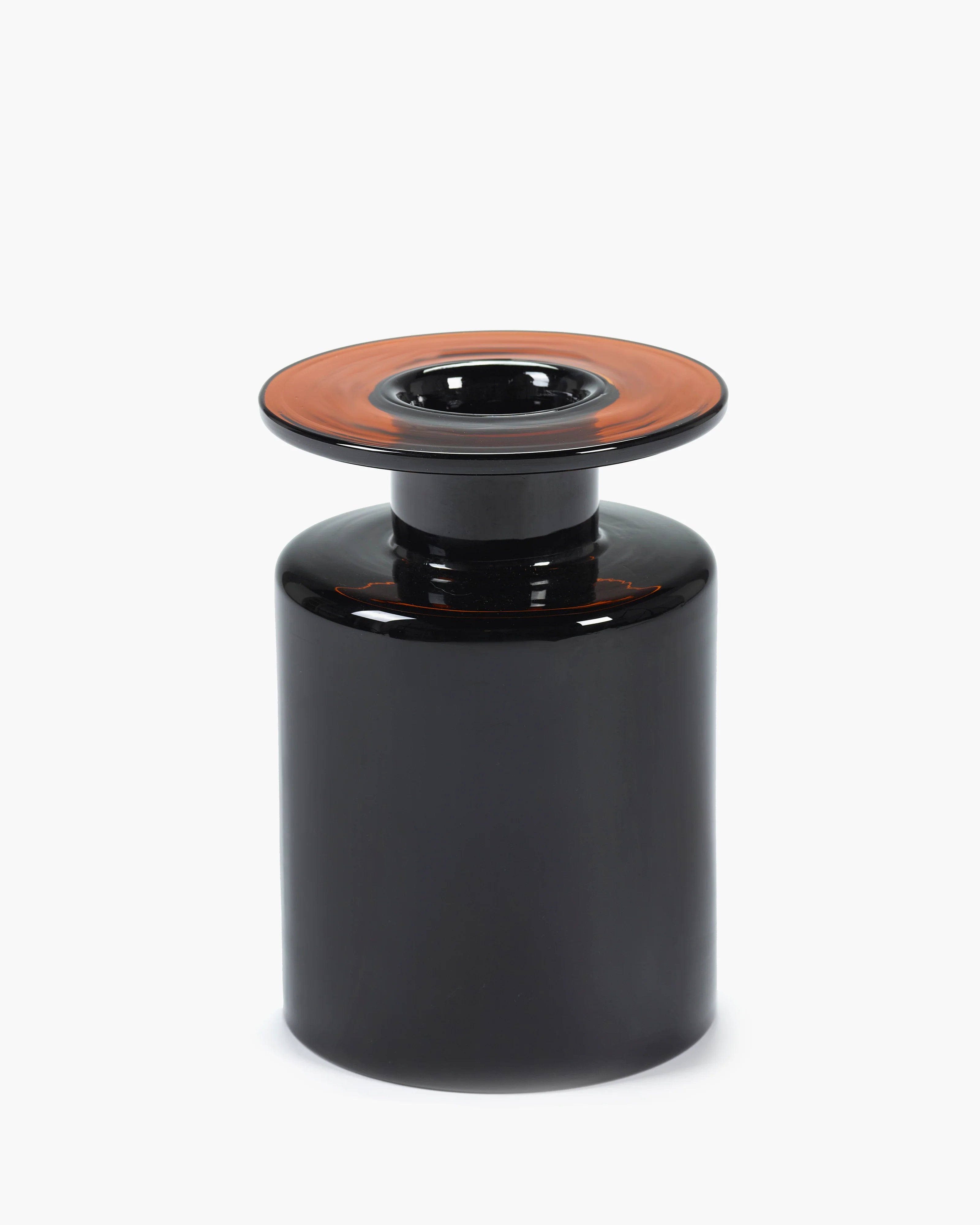 Vase M black/dark brown Wind & fire