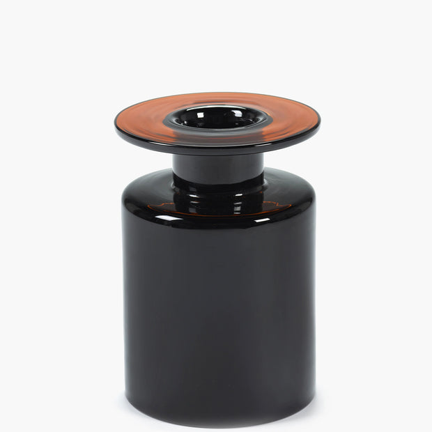 Vase M black/dark brown Wind & fire