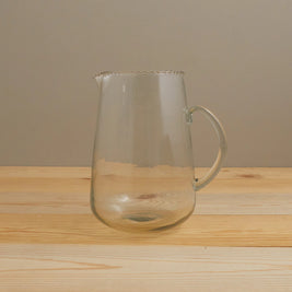RUFFLE GLASS PITCHER
