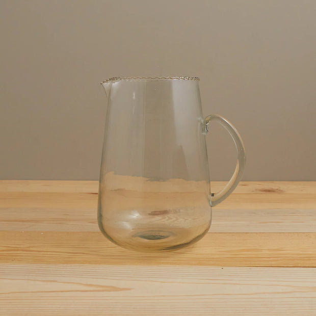 RUFFLE GLASS PITCHER