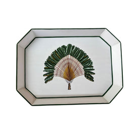 DECORATIVE HAND-PAINTED IRON TRAY