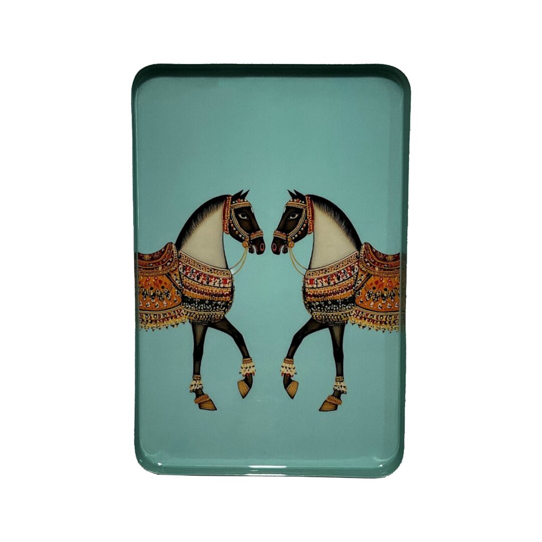 PRINTED IRON TRAY-HORSE