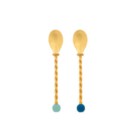 SET 2 COCKTAIL SPOONS