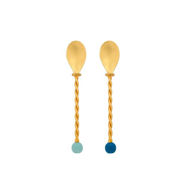 SET 2 COCKTAIL SPOONS