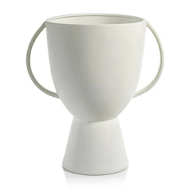 LINZ MATT WHITE CERAMIC VASE