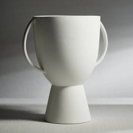 LINZ MATT WHITE CERAMIC VASE