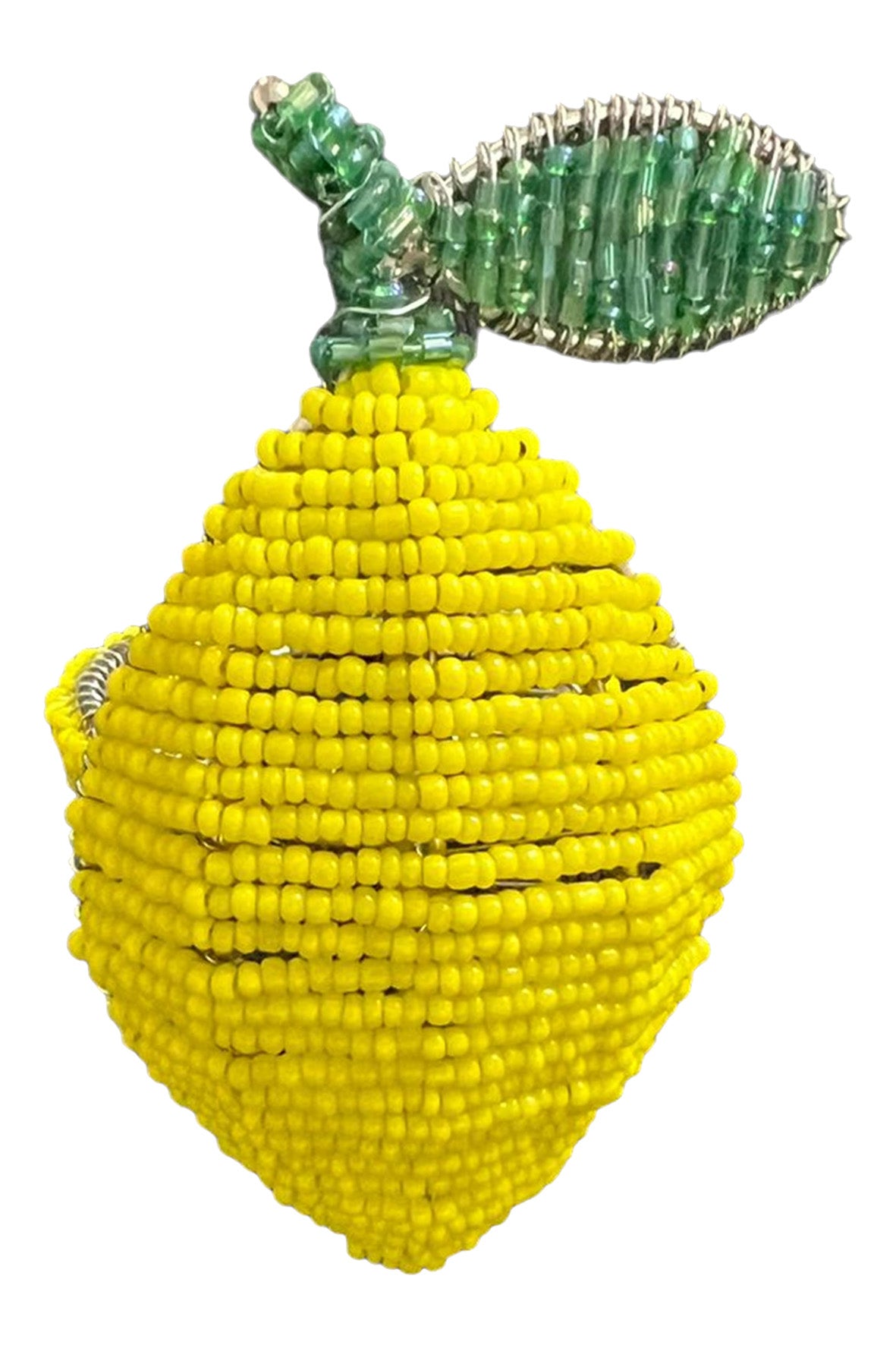 LEMON BEADED NAPKIN HOLDER (SET OF TWO)