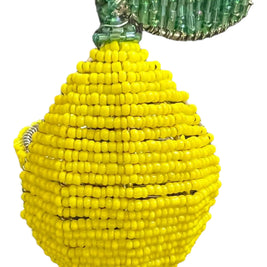 LEMON BEADED NAPKIN HOLDER (SET OF TWO)