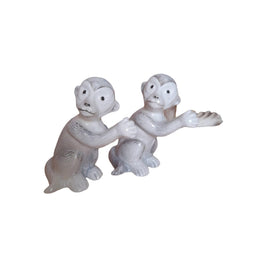 CERAMIC SALT & PEPPER SHAKERS MONEYS