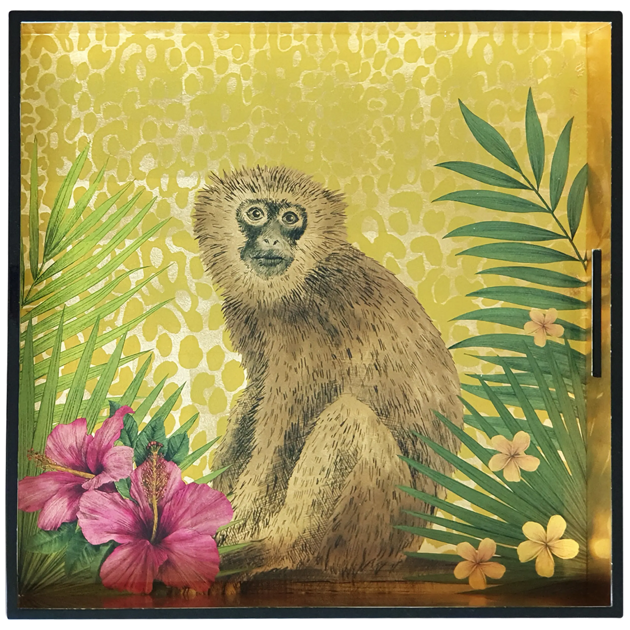 LACQUERED TRAY-MW-MONKEY