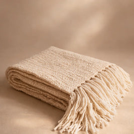 NIEVE WOOL THROW BY DIEGO OLIVERO STUDIO