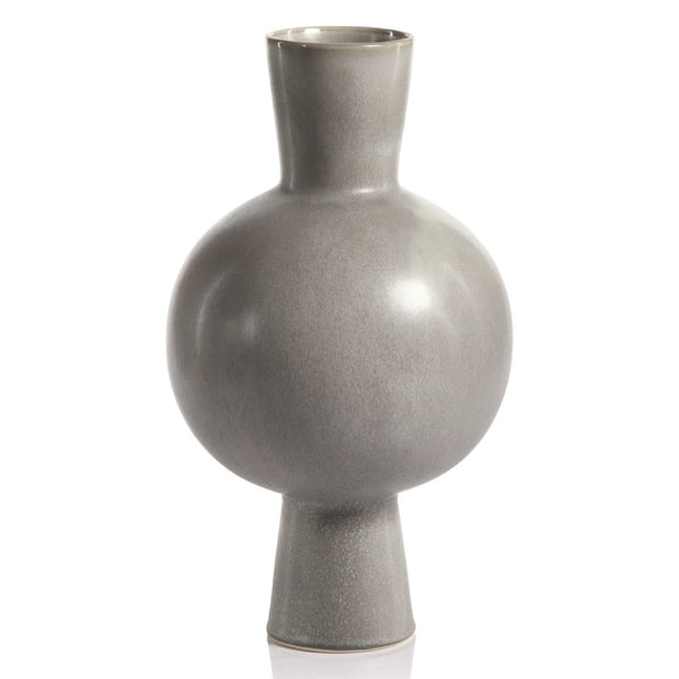 OSLO GRAY STONEWARE VASE