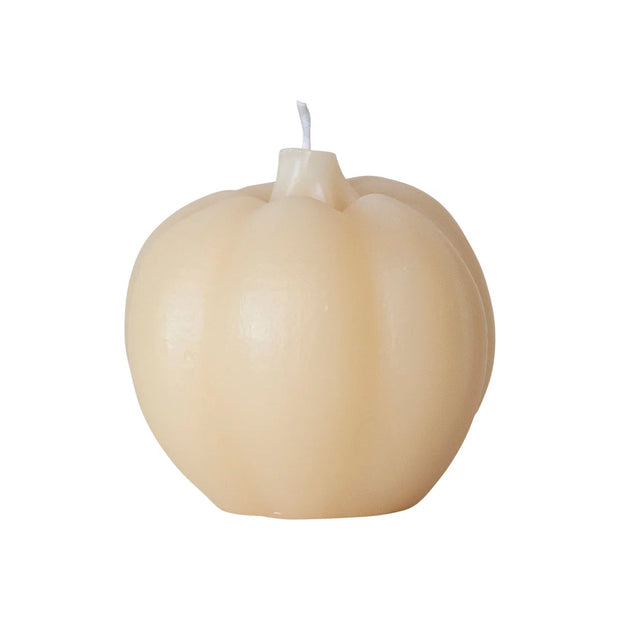 UNSCENTED PUMPKIN SHAPED CANDLE