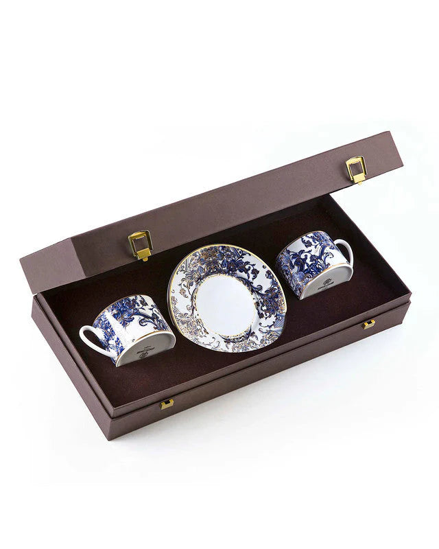 TEA CUP & SAUCER AZULEJOS SET OF 2