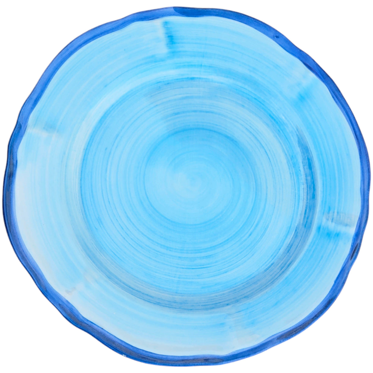 SHADES CERAMIC PLATE SALAD BLUE