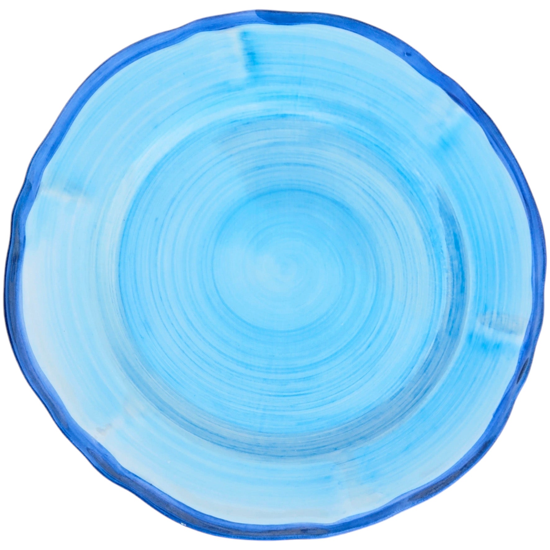 SHADES CERAMIC PLATE SALAD BLUE