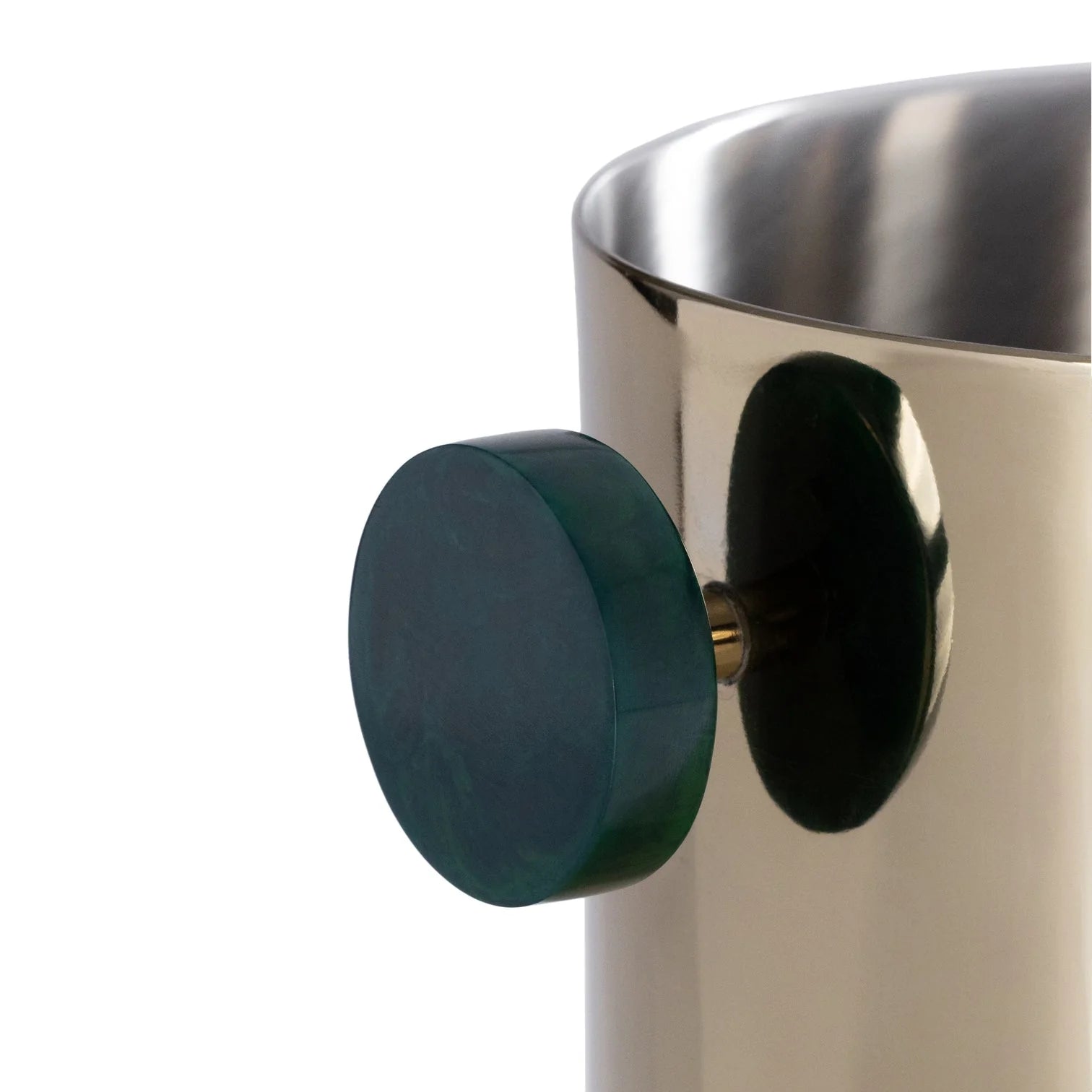 SPIGA ICE BUCKET - GOLD WITH GREEN ACCENTS